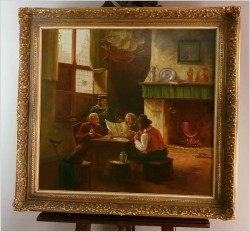 Stara scena rodzajowa! Najświeższe wiadomości - W.Lewthen 1949 rok