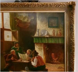 Stara scena rodzajowa! Najświeższe wiadomości - W.Lewthen 1949 rok