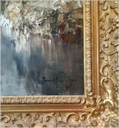 Technika szpachlowa! Leśne rozlewisko - Erich Paulsen *1932