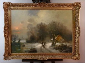 Malarstwo Aukcyjne! Zimowy pejzaż - Günter KÖNIG (1926-2007)