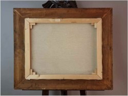 Stary obraz olejny! Piknik w parku - Friedrich Karl Thauer (1924-2009)