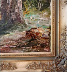 Technika szpachlowa! Ogród kawowy - Herbert Uerpmann (1911-1996)