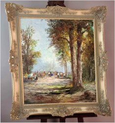 Technika szpachlowa! Ogród kawowy - Herbert Uerpmann (1911-1996)