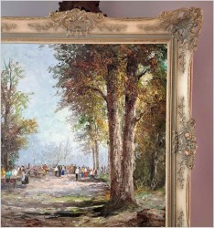 Technika szpachlowa! Ogród kawowy - Herbert Uerpmann (1911-1996)