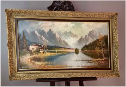 Piękny panoramiczny krajobraz! Jezioro Urnersee - Gustaw Weiss/Guwe