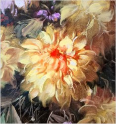 Pałacowe malarstwo! Kwiaty w wazonie - Kömpöczy Balogh Endre (Hungary 1911-1977)