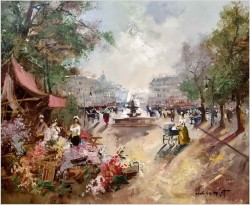 Uliczne kwiaciarki - Oryg.Christian Jereczek (Henriot) *1935