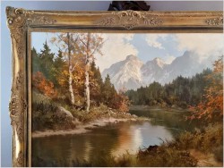 Polecamy Tyrol! Zakole górskiej rzeki - J.H.Thomas (*1922 Dresden)