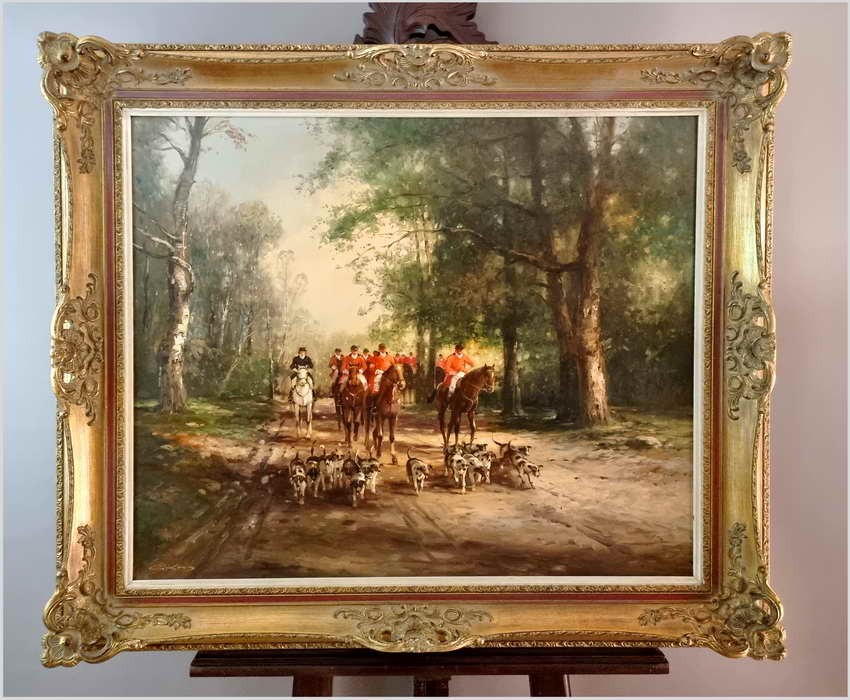 Malarstwo Aukcyjne! Wyjazd na polowanie - Günter KÖNIG (1926-2007)