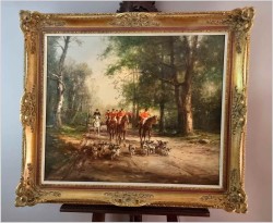 Malarstwo Aukcyjne! Wyjazd na polowanie - Günter KÖNIG (1926-2007)