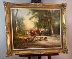 Malarstwo Aukcyjne! Wyjazd na polowanie - Günter KÖNIG (1926-2007)