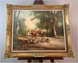 Malarstwo Aukcyjne! Wyjazd na polowanie - Günter KÖNIG (1926-2007)