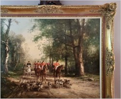 Malarstwo Aukcyjne! Wyjazd na polowanie - Günter KÖNIG (1926-2007)