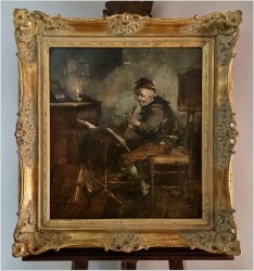 Arcydzieło! Staruszek grający na flecie - Dickmeis Gerhard (1918 - 1978)