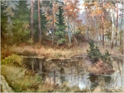 Odlatujące kaczki - Waldemar von Collins (1910 Riga - 1999 Rastede)