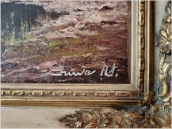 Wspaniały stary obraz! Stranbergersee - Gustaw Weiss / Guwe 1886-1973