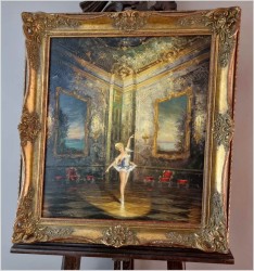 Pałacowy obraz! Tańcząca baletnica - Heinz Ludwig Münnich (1921-1978)