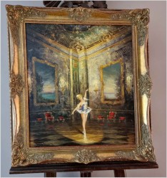 Pałacowy obraz! Tańcząca baletnica - Heinz Ludwig Münnich (1921-1978)