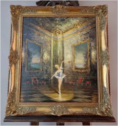Pałacowy obraz! Tańcząca baletnica - Heinz Ludwig Münnich (1921-1978)