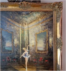 Pałacowy obraz! Tańcząca baletnica - Heinz Ludwig Münnich (1921-1978)