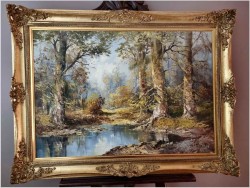 Tajemnicze rozlewisko leśne - G.Hagen (Germany 1950/1960 rok)