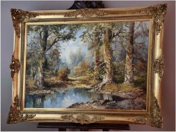 Tajemnicze rozlewisko leśne - G.Hagen (Germany 1950/1960 rok)