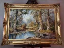 Tajemnicze rozlewisko leśne - G.Hagen (Germany 1950/1960 rok)