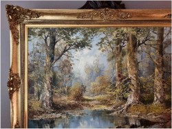 Tajemnicze rozlewisko leśne - G.Hagen (Germany 1950/1960 rok)