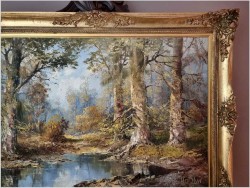 Tajemnicze rozlewisko leśne - G.Hagen (Germany 1950/1960 rok)