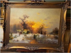 Polecamy! Zimowy pejzaż ze sztafażem - Günter KÖNIG (1926-2007)