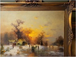 Polecamy! Zimowy pejzaż ze sztafażem - Günter KÖNIG (1926-2007)