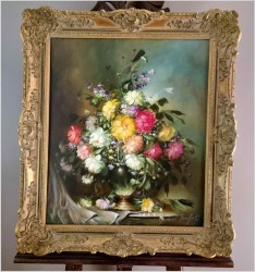 Super malarstwo! Bukiet flamandzkich kwiatów - Gerhard Merfort *1927