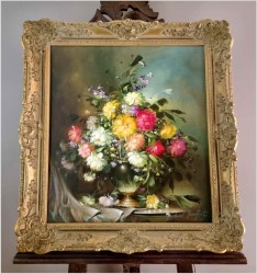 Super malarstwo! Bukiet flamandzkich kwiatów - Gerhard Merfort *1927