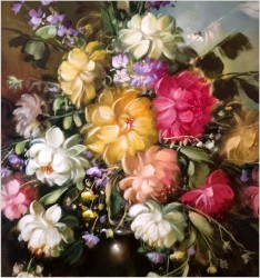 Super malarstwo! Bukiet flamandzkich kwiatów - Gerhard Merfort *1927