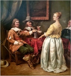 Muszkieterzy w karczmie - Curt August Landwehr (1920-1988)