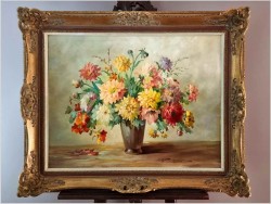 Kompozycja kwiatów w wazonie - Hedwig Petermann *1877 