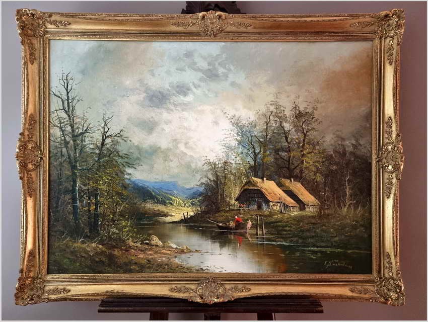 Nad brzegiem rzeki - Günter Seekatz (*1928 in Langenberg)