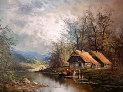 Nad brzegiem rzeki - Günter Seekatz (*1928 in Langenberg)