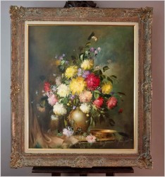 Super obraz! Bukiet flamandzkich kwiatów - Gerhard Merfort *1927 