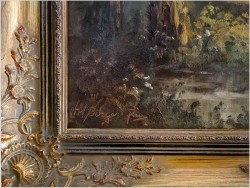 Wiejski krajobraz z bawiącymi się dziećmi - Heinrich Berger (1898-1977) 