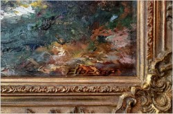 Technika Szpachlowa! Krajobraz śródziemnomorski - Paul Elbergo *1917