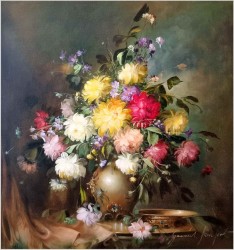 Super obraz! Bukiet flamandzkich kwiatów - Gerhard Merfort *1927 