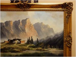 POLECAMY! REALISTYCZNY KRAJOBRAZ ALPEJSKI - J.E.LEMKE *1916r.