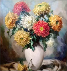 Polecamy! Chryzantemy - Helmuth Andreas Volkwein (1920-2004)