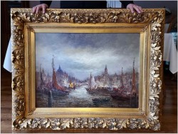 Inwestycja! Haven von Amsterdam - Sygn. Peter BROUWER  (1935-2010)