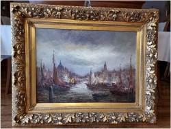 Inwestycja! Haven von Amsterdam - Sygn. Peter BROUWER  (1935-2010)