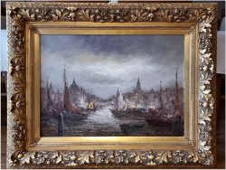 Inwestycja! Haven von Amsterdam - Sygn. Peter BROUWER  (1935-2010)