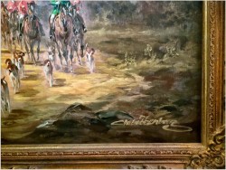 Malarz rokoko! Scena wyjazdu na polowanie - Herbert Isenberg *1930