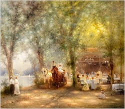 Polecamy! Wspaniała scena parkowa - Günter KÖNIG (1926-2007)