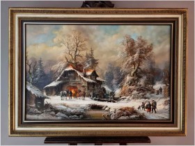 Romantyczne malarstwo w zimowej aurze - Prof.  Janez Kenzer *1930 